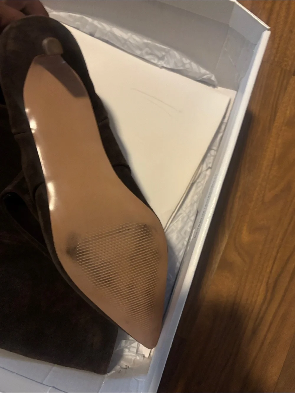 Steve Madden Dark Brown Suede Over-the-Knee Kitten Heel Boots